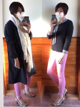 「スプリングSENSEOFPLACE」｜「アイテム（ジャケット/アウター）」を使った、えまみーさん（レディース・171cm）の春コーディネート