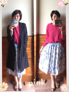 「Hands of creation（ハンズオブクリエイション）のアイテム（トップス）」を使った、えまみーさん（レディース・171cm）の春コーディネート