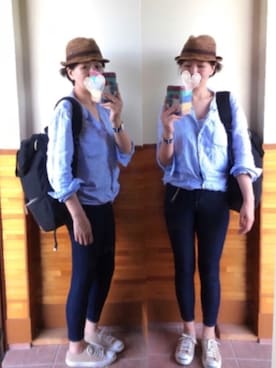 えまみーさん（レディース・171cm）の春コーディネート