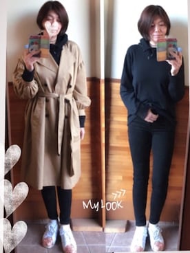 えまみーさん（レディース・171cm）の春コーディネート