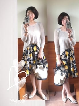 「inmercanto（インメルカート）のアイテム」を使った、えまみーさん（レディース・171cm）の春コーディネート