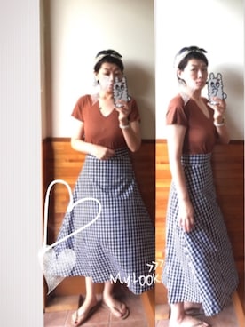 えまみーさん（レディース・171cm）の夏コーディネート