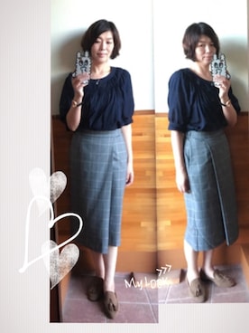 「タッセルローファー」｜「アイテム（スリッポン）」を使った、えまみーさん（レディース・171cm）の夏コーディネート