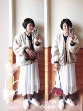 「Hands of creation（ハンズオブクリエイション）のアイテム」を使った、えまみーさん（レディース・171cm）の秋コーディネート