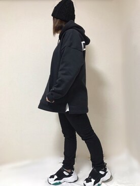 「RAGEBLUE（レイジブルー）のアイテム（ニットキャップ/ビーニー）」を使った、maru☺︎さん（レディース・152cm）の秋コーディネート