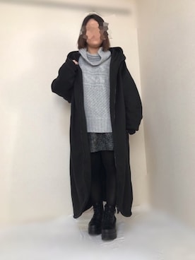 「大人ミニスカ部」｜maru☺︎さん（レディース・152cm）の冬コーディネート