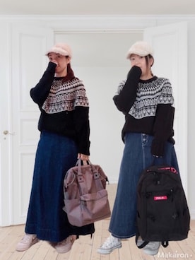 「2020（ツゥーオーツゥーオー（フワフワ））のアイテム」を使った、maru☺︎さん（レディース・152cm）の冬コーディネート