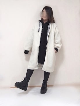 「大人ミニスカ部」｜maru☺︎さん（レディース・152cm）の冬コーディネート