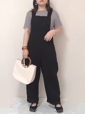 「メロートップス」｜「アイテム（アクセサリー）」を使った、maru☺︎さん（レディース・153cm）の夏コーディネート