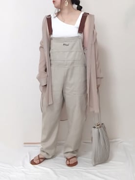 「DAISO（DAISO）のアイテム（ビーチサンダル）」を使った、maru☺︎さん（レディース・153cm）の夏コーディネート
