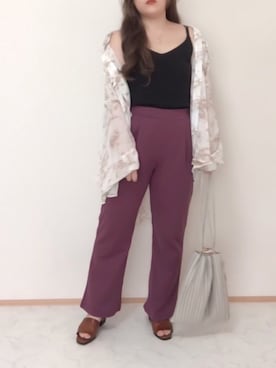 「CLEA（クレア）のアイテム（キャミソール）」を使った、maru☺︎さん（レディース・153cm）の夏コーディネート