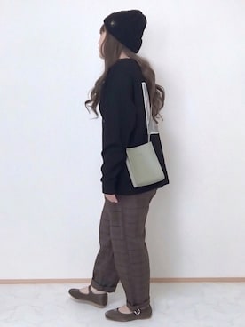 「RAGEBLUE（レイジブルー）のアイテム（ニットキャップ/ビーニー）」を使った、maru☺︎さん（レディース・153cm）の秋コーディネート