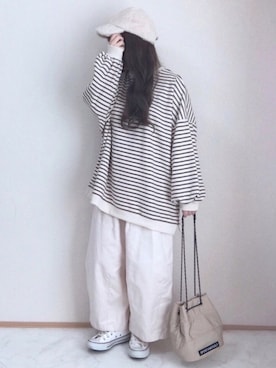 「converse」｜「アイテム（その他雑貨）」を使った、maru☺︎さん（レディース・153cm）の秋コーディネート