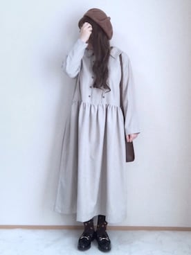 「sakishimatokyo（サキシマトーキョー）のアイテム（ソックス/靴下）」を使った、maru☺︎さん（レディース・153cm）の冬コーディネート