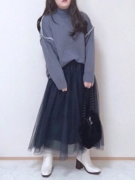 「ステッチ」｜「アイテム（雑貨/ホビー）」を使った、maru☺︎さん（レディース・153cm）の冬コーディネート