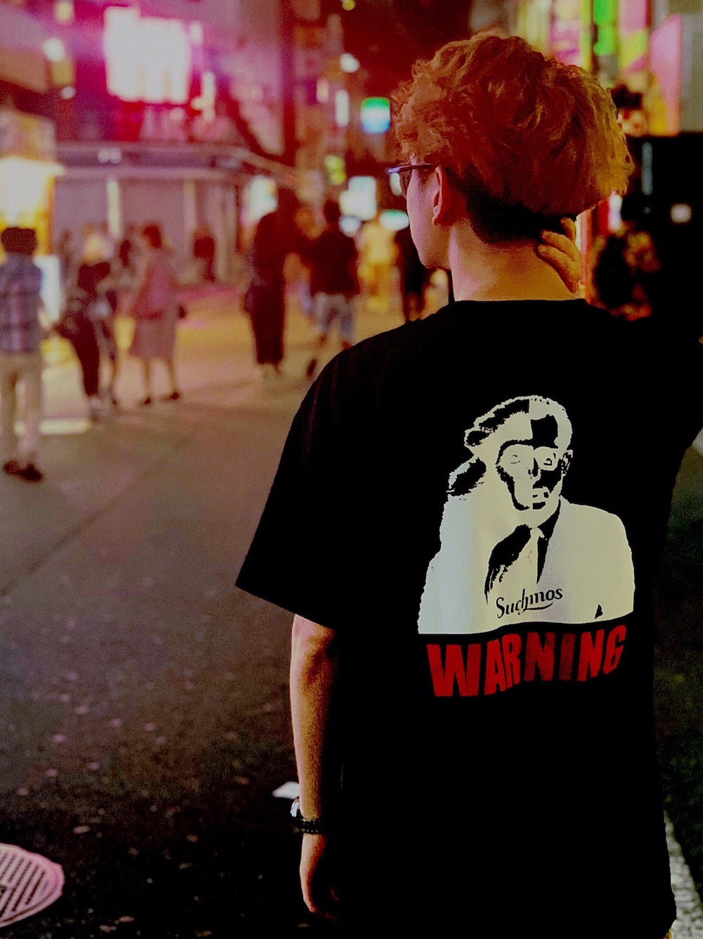 Suchmos リンゴグラフィック Tシャツ Mサイズ Suchmos 青いリンゴ T