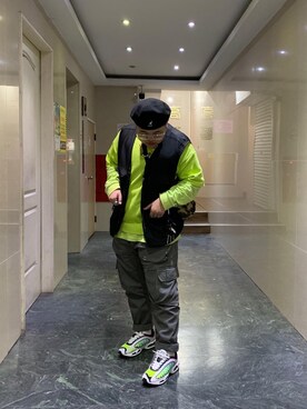 「WEAR」｜「アイテム（帽子）」を使った、Yap🇹🇼 さん（レディース・163cm）の冬コーディネート