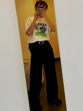 「ADER error（アーダーエラー）のアイテム（パンツ）」を使った、8さん（メンズ・172cm）の夏コーディネート