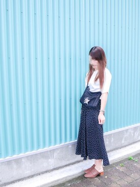 「BAYFLOW(BAYFLOW)」｜「アイテム（腕時計）」を使った、yuさん（レディース・154cm）の夏コーディネート