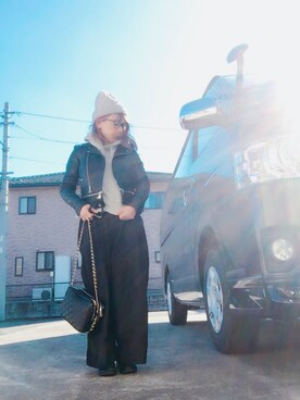 「ScoLar（スカラー）のアイテム（帽子）」を使った、めーたん。さん（レディース・152cm）の冬コーディネート