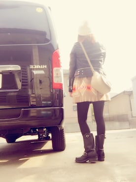 「PENDLETON（ペンドルトン）のアイテム（スカート）」を使った、めーたん。さん（レディース・152cm）の春コーディネート