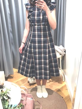 マドラスチェックワンピースを使ったコーディネート一覧 Wear