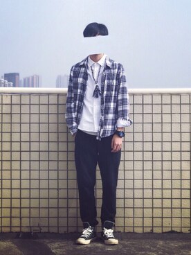 「CONVERSE（コンバース）のアイテム（アクセサリー）」を使った、NII34さん（メンズ・171cm）の冬コーディネート