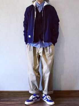 「CONVERSE（コンバース）のアイテム（アクセサリー）」を使った、NII34さん（メンズ・171cm）の冬コーディネート