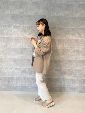 「Lucida（ルシーダ）のアイテム（サンダル）」を使った、Miyuuさん（レディース・168cm）の春コーディネート