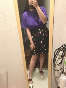 「CHARLES & KEITH（チャールズ & キース）のアイテム（スリッポン）」を使った、yknktさん（レディース・160cm）の春コーディネート
