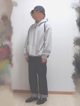 「Gosha Rubchinskiy（ゴーシャラブチンスキー）のアイテム（バッグ）」を使った、gu.raさん（メンズ・166cm）の春コーディネート