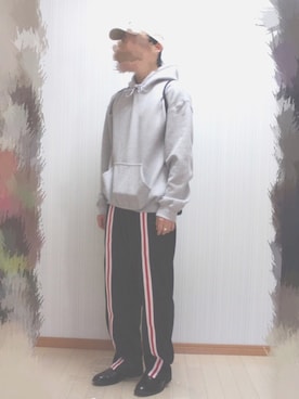 「Gosha Rubchinskiy（ゴーシャラブチンスキー）のアイテム（バッグ）」を使った、gu.raさん（メンズ・166cm）の春コーディネート