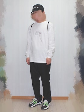 「gilet（ジレ）のアイテム」を使った、gu.raさん（メンズ・166cm）の春コーディネート