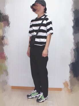 「softcream（ソフトクリーム）のアイテム」を使った、gu.raさん（メンズ・166cm）の春コーディネート