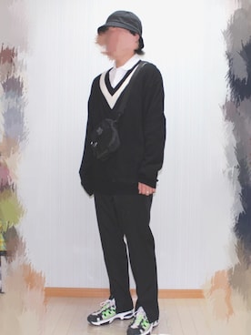 「softcream（ソフトクリーム）のアイテム」を使った、gu.raさん（メンズ・166cm）の春コーディネート