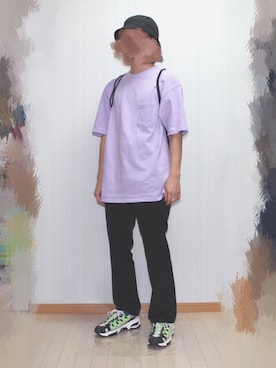 「Gosha Rubchinskiy（ゴーシャラブチンスキー）のアイテム（バッグ）」を使った、gu.raさん（メンズ・166cm）の春コーディネート