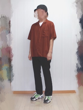 「softcream（ソフトクリーム）のアイテム」を使った、gu.raさん（メンズ・166cm）の春コーディネート