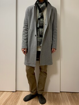 「RVCA（ルーカ）のアイテム（パンツ）」を使った、Ryosukeさん（メンズ・176cm）の冬コーディネート