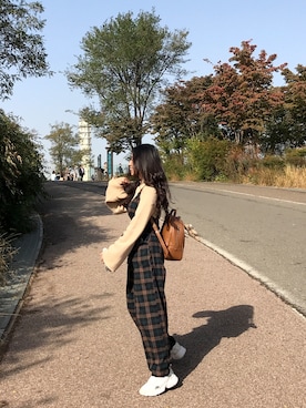 「gracegift（グレースギフト）のアイテム（バッグ）」を使った、WanRongさん（レディース・146cm）の冬コーディネート