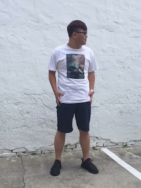 「PRIMITIVE（プリミティブ）のアイテム」を使った、Wayne Chenさん（メンズ・180cm）の冬コーディネート