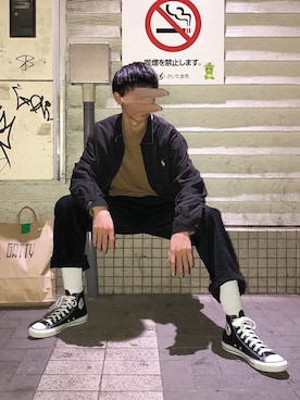 「ラルフローレン」｜「アイテム（ダウンジャケット/コート）」を使った、sssssさん（メンズ・175cm）の冬コーディネート