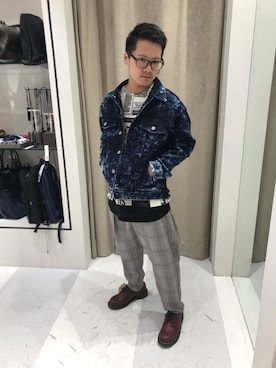「ユニオンステーション」｜「アイテム（デニムジャケット）」を使った、コレクティブ アミュプラザ大分さん（メンズ・165cm）の夏コーディネート