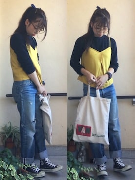 「VAN（バン）のアイテム（バッグ）」を使った、yukarunさん（レディース・162cm）の冬コーディネート