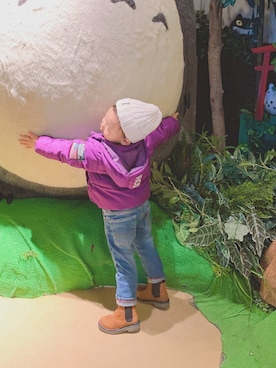 「Rodeo Crowns KIDS（ロデオクラウンズ　キッズ）のアイテム」を使った、Paruさん（キッズ・90cm）の春コーディネート