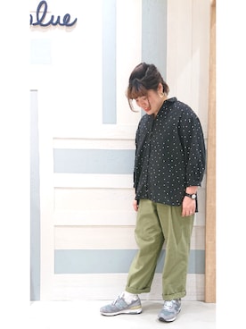 「Samansa Mos2 blue（サマンサモスモスブルー）のアイテム（アクセサリー）」を使った、ヨシムラさん（レディース・161cm）の春コーディネート