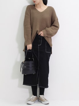 yuさん（レディース・154cm）の冬コーディネート