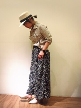 「Moname（モナーム）のアイテム（ジャケット/アウター）」を使った、chiaさん（レディース・150cm）の春コーディネート