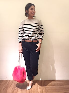 「Casselini（キャセリーニ）のアイテム（アクセサリー）」を使った、chiaさん（レディース・150cm）の夏コーディネート