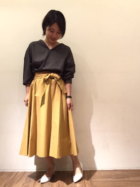 「MARC JACOBS（マークジェイコブス）のアイテム（腕時計）」を使った、chiaさん（レディース・150cm）の秋コーディネート