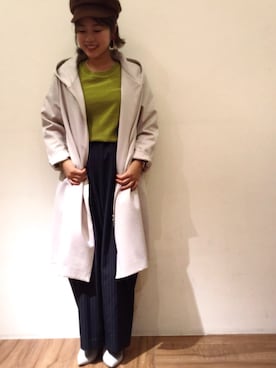 「Casselini（キャセリーニ）のアイテム（アクセサリー）」を使った、chiaさん（レディース・150cm）の秋コーディネート